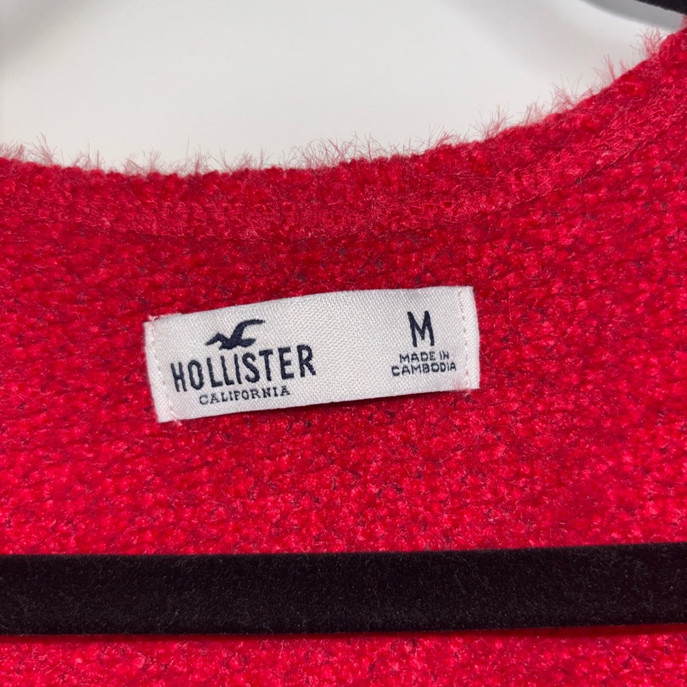 Red Women's Sweater - Picture 4 of 4